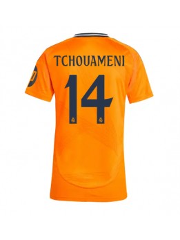 Real Madrid Aurelien Tchouameni #14 Replika Borta Kläder Dam 2024-25 Kortärmad